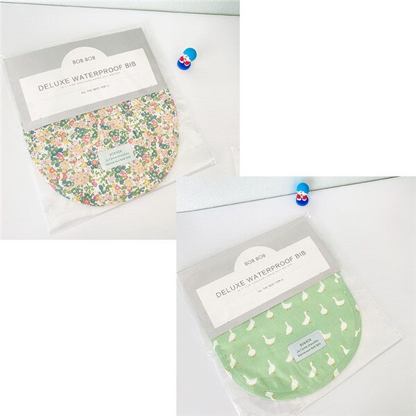 Baby and Little Kid Waterproof Bib Waterproof Drool Daby Feeding Supplies Lovely Cartoon Pattern Floral and Goose: 7