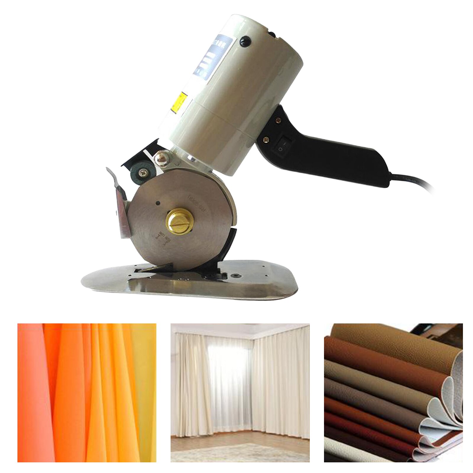 Rotary Electric Cloth Cutter Leather Fabric Card Fabric Cutting Machine 90mm