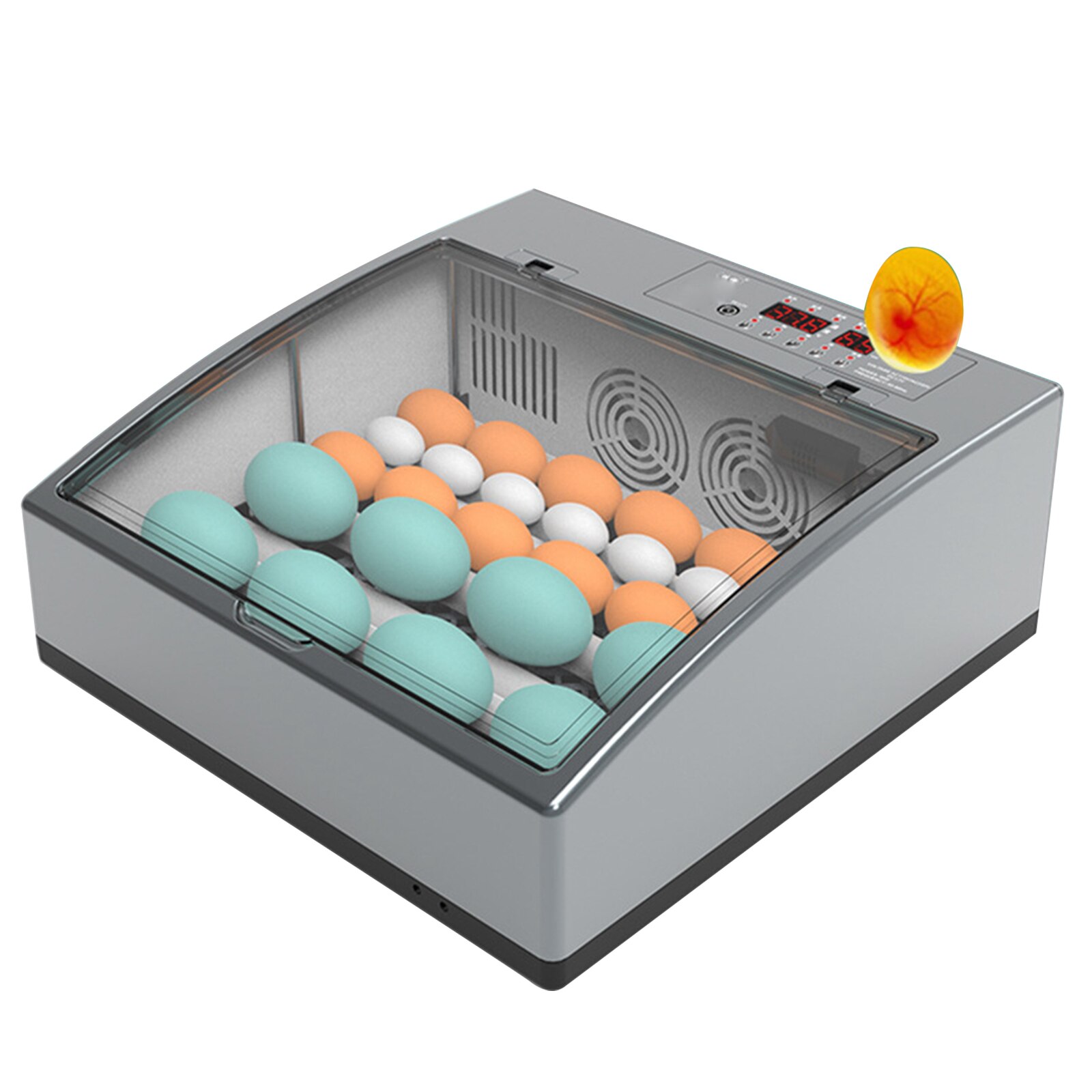 Incubator Egg Incubator Fully Automatic Digital Incubator Household Brooder Farm Chicken Incubator Bird Egg Incubator 24 Eggs AU: Default Title