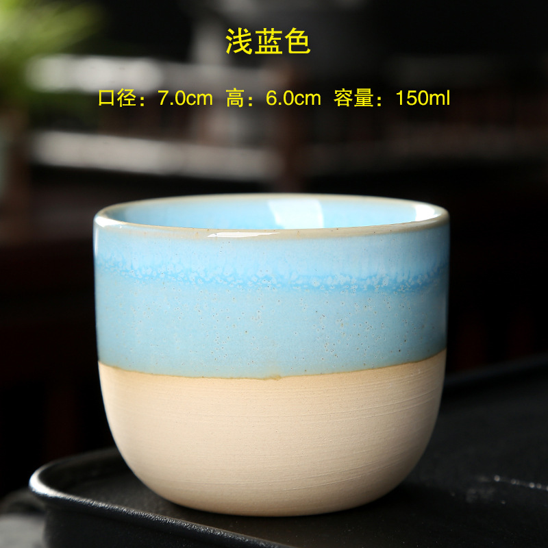 Oven Veranderen China Keramische Theekop Aardewerk Jianzhan Drinkware Temmoku Glazuur Porselein Kung Fu Kopjes Set voor Water Latte Melk: Oranje