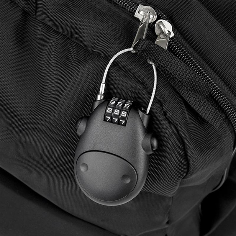 Candado de contraseña Universal para casco de motocicleta, cuerda de alambre telescópica, bloqueo de código de Cable de acero, Maleta, rueda de coche, bloqueo de contraseña