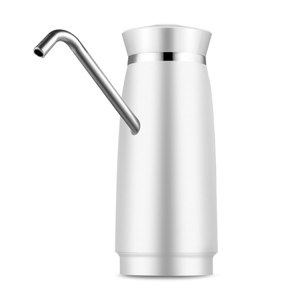 USB Oplaadbare Draagbare Elektrische Waterpomp Dispenser Gallon Drinking Fles Automatische Schakelaar Waterpomp Machine: WHITE
