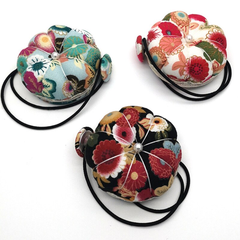 Multi-purpose Pincushion Mini Round Wrist Sewing Pin Cushion Sewing Machine Hand Hanging Pin Holder Ball Alfileres Para Costura