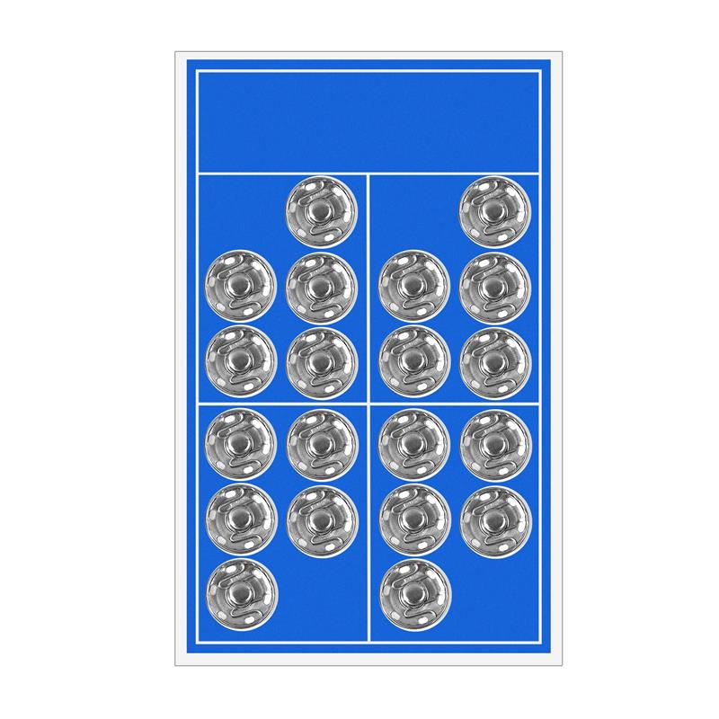 Snap Buttons Black Silver Metal Fasteners Press Button 8/12/16/18/20mm Iron Stud Plating Round Button Garment Sewing Accessories: Silver 16mm 20pcs