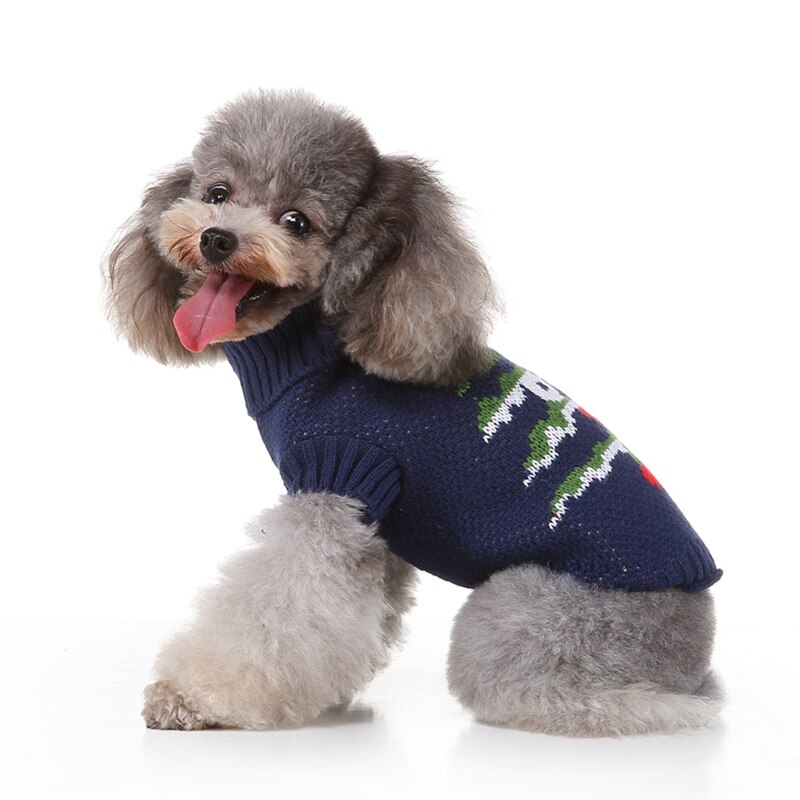 1pc Herfst Winter Trui Kerst Trui Grote Hond Sneeuwpop Truien Warme Doek PuppyCoat Jumper Truien