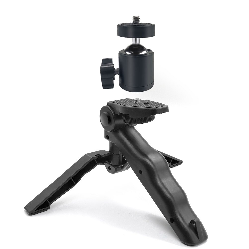 COOL DIER-trípode para Vlog DSLR SLR, soporte de montaje para teléfono, Zapata fría, luz LED, Mini trípode para Sony A6400 A6300: Style 2