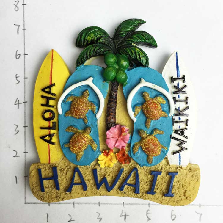 USA Yourk Fridge Magnets Florida WonderWorks San Francisco Hawaii Tourism Souvenir Magnetic Refrigerator Magnets: Hawaii