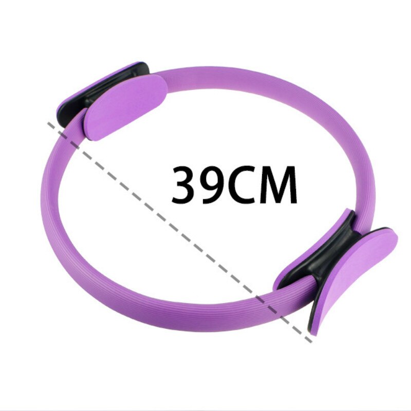 Circulo de Yoga Pilates deporte anillo mágico mujer Fitness cinética resistencia círculo gimnasio entrenamiento Pilates Accesorios: Morado