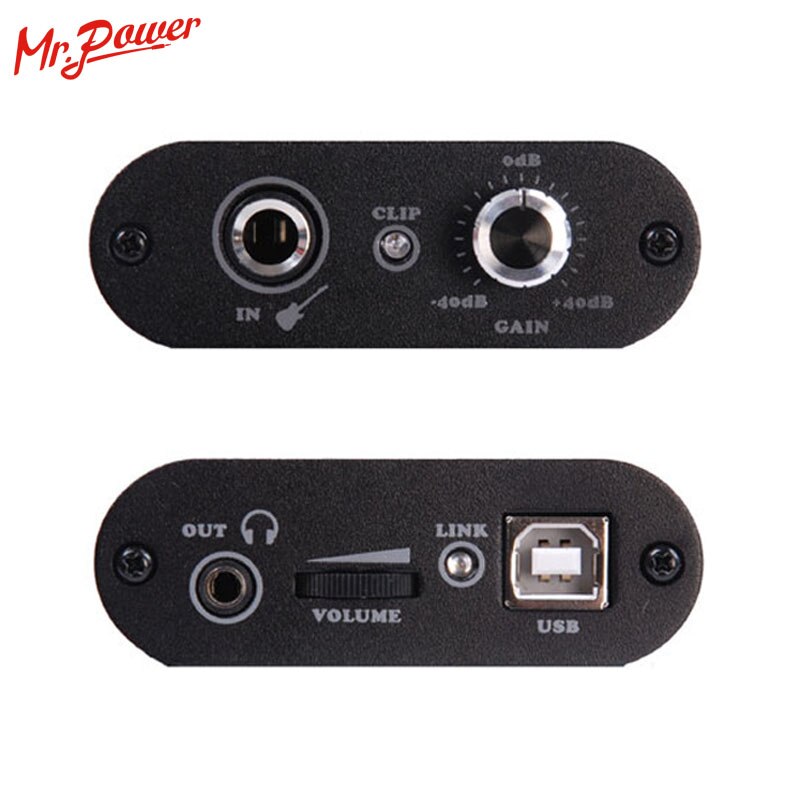 Uteck Guitar Cube ASIO Chord USB Audio Interface(DI) Fit For Soft(Guitar Rig JAMVOX AmpITube) 240 B