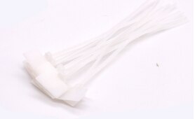 Farve skiltning kabelbånd 4*150 etiket nylon kabelbånd plast netværkskabel mærkning kabelbånd tilstrækkelig mængde  of 250 tegn: Hvid