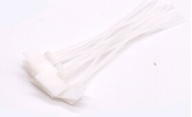 Brida de cables de señalización de Color, etiqueta de 4x150, brida de nailon, marcado de cables de red de plástico, cantidad suficiente de 250 letreros: white