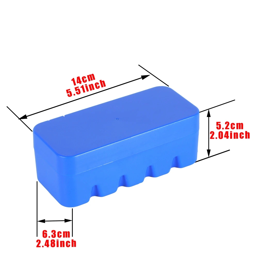 6 Color Multi Format Rigid Plastic Film Storage Box Box Container for 135 35mm Black & White 4x5 Film Cartridge: Blue