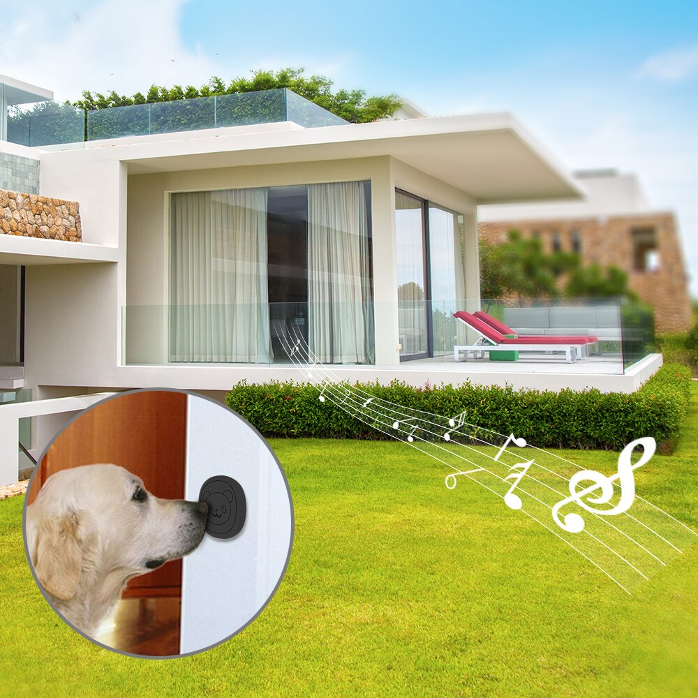 Pet Dog Doorbells Wireless Door Bell House-training Multifunction Sensor Motion (Receiver & Transmitters) Training Tool