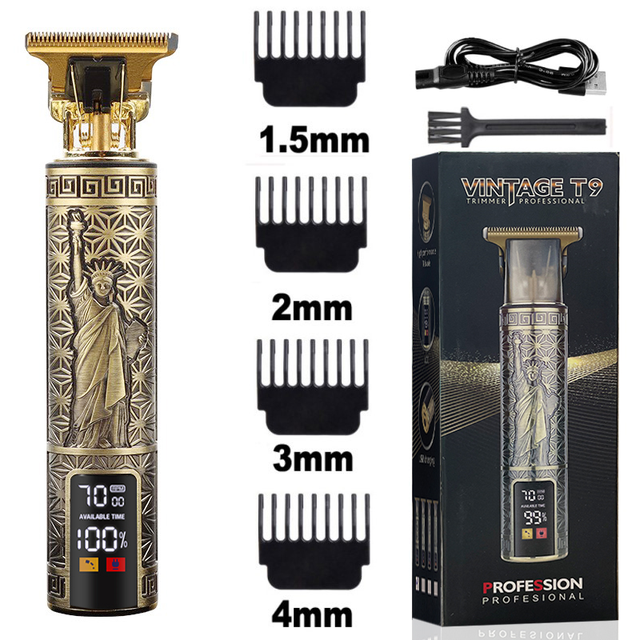 Elektrische Bald Head Tondeuse Trimmer Voor Mannen Oplaadbare Maaier Kapper Scheren Machine Vintage Kapsel Cutter Cordless: Liberty