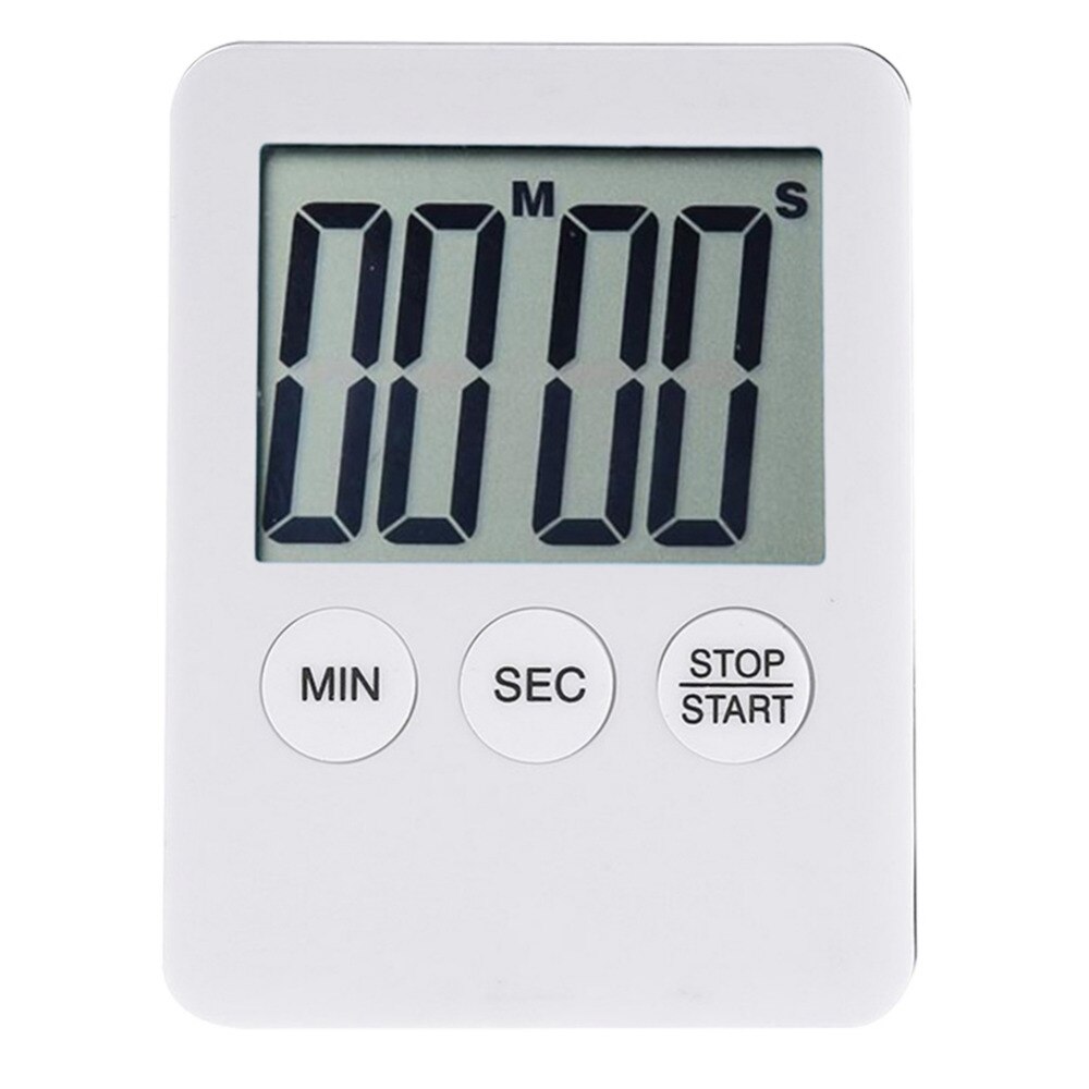 Super Dunne LCD Digitale Scherm Kookwekker 1pcs 5 Kleuren Magneet Klok Vierkante Koken Tellen Countdown Alarm Magneet klok