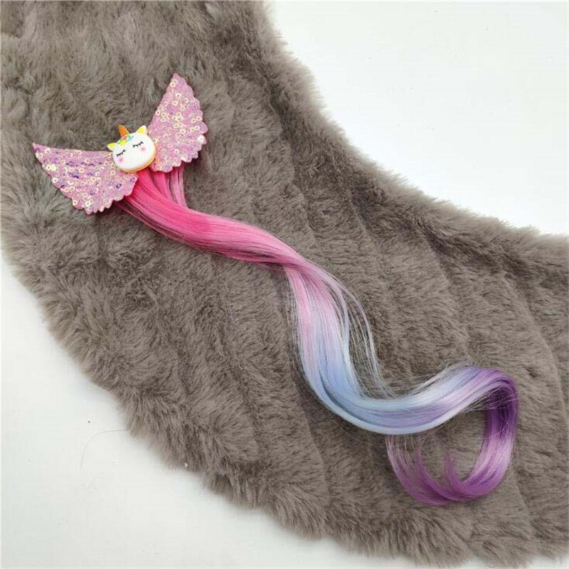 Lindo horquilla bebé niña niño giro pinza de pelo de Barrette de Clip para cabello de dibujos accesorios peluca infantil cuerda pelo desgaste de la cabeza: Azul cielo