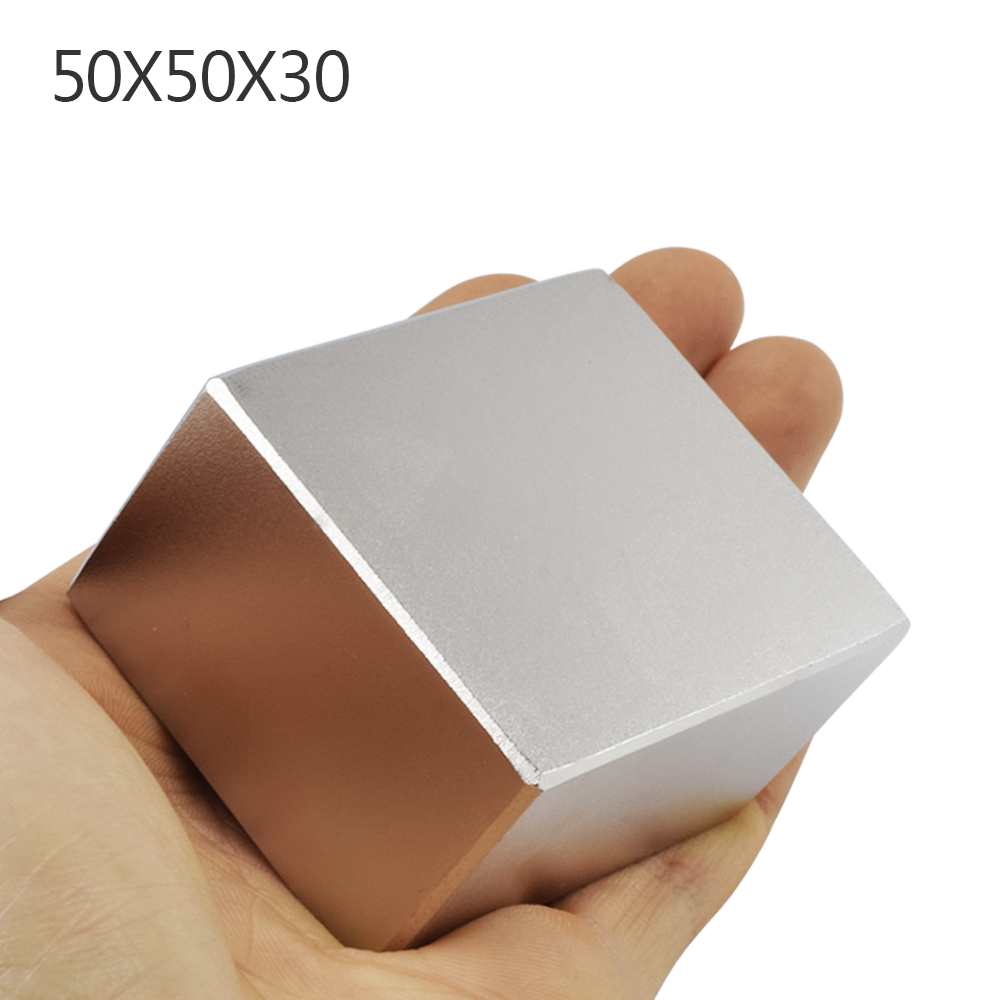 1pcs N52 50x50x30 mm block Strong Rare Earth Neodymium Magnets 50*50*30 mm Permanent super powerful neodymium magnet