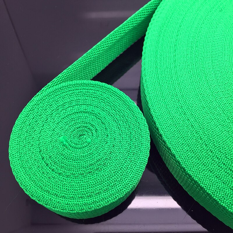 2yards/Lot 38MM PP Ribbon Strap Nylon Webbing Knapsack Strapping Bags Crafts DIY Dog Accessories: Green