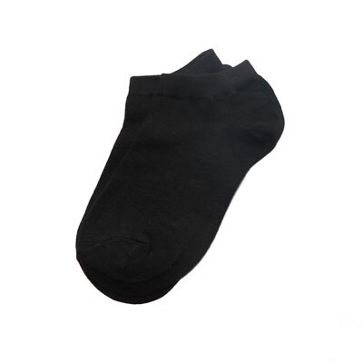 6 pcs = 3 pairs Vrouwen Sokken Meisje Vrouwelijke Korte Sokken Ankle Boot Low Cut Sokken Katoen Mengsels Sok Sokken calcetines Mujer Chaussettes: Zwart