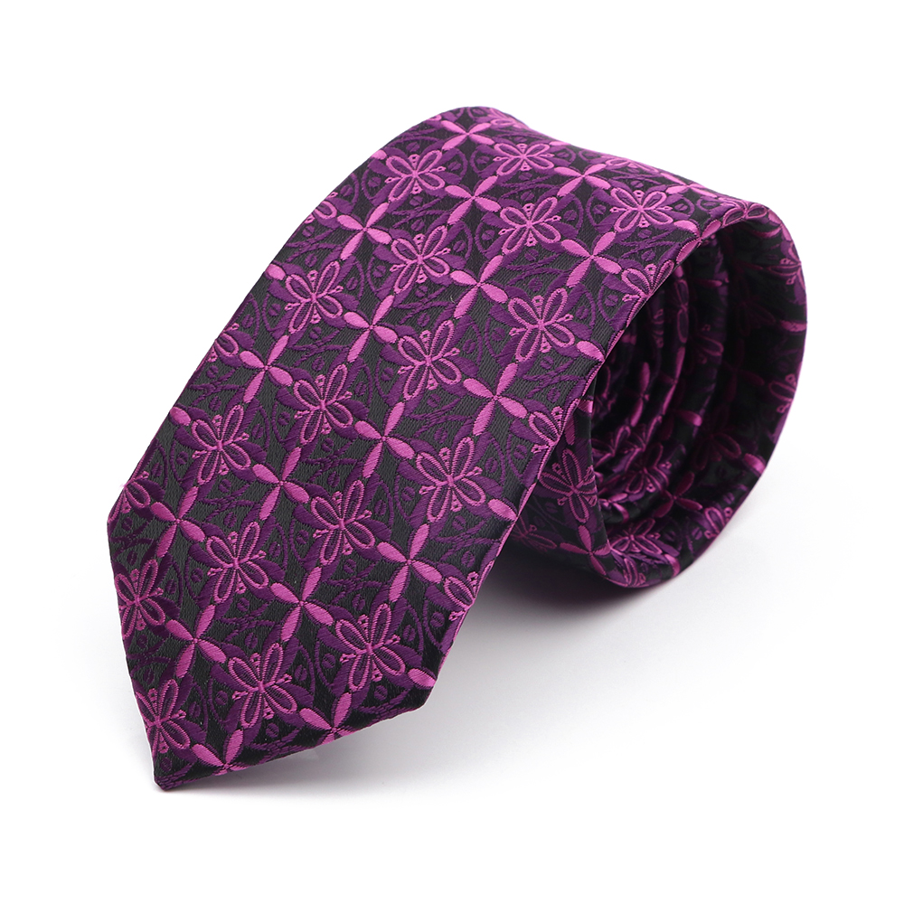 Jacquard 6cm corbata delgada para hombres coche perro mono patrón corbata rojo azul púrpura uso diario corbata de de boda: Verde fluorescente
