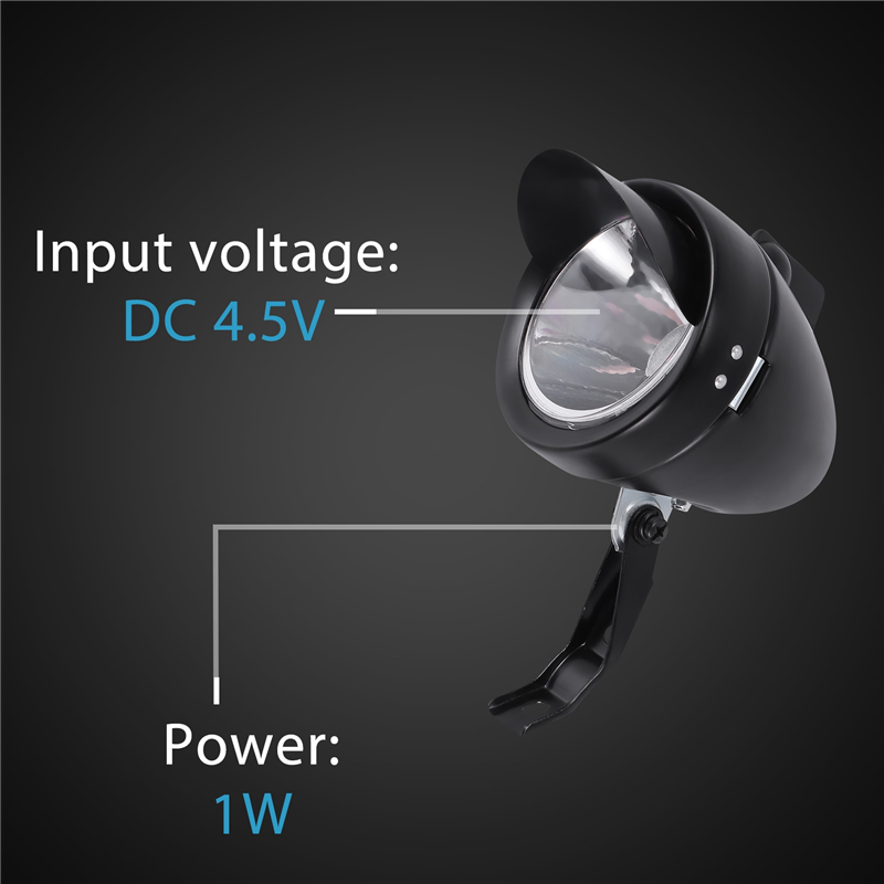 180 lumen lyssterk retro sykkel-/sykkel-/trehjulssykkellykt led-frontlykt sikkerhetslampe