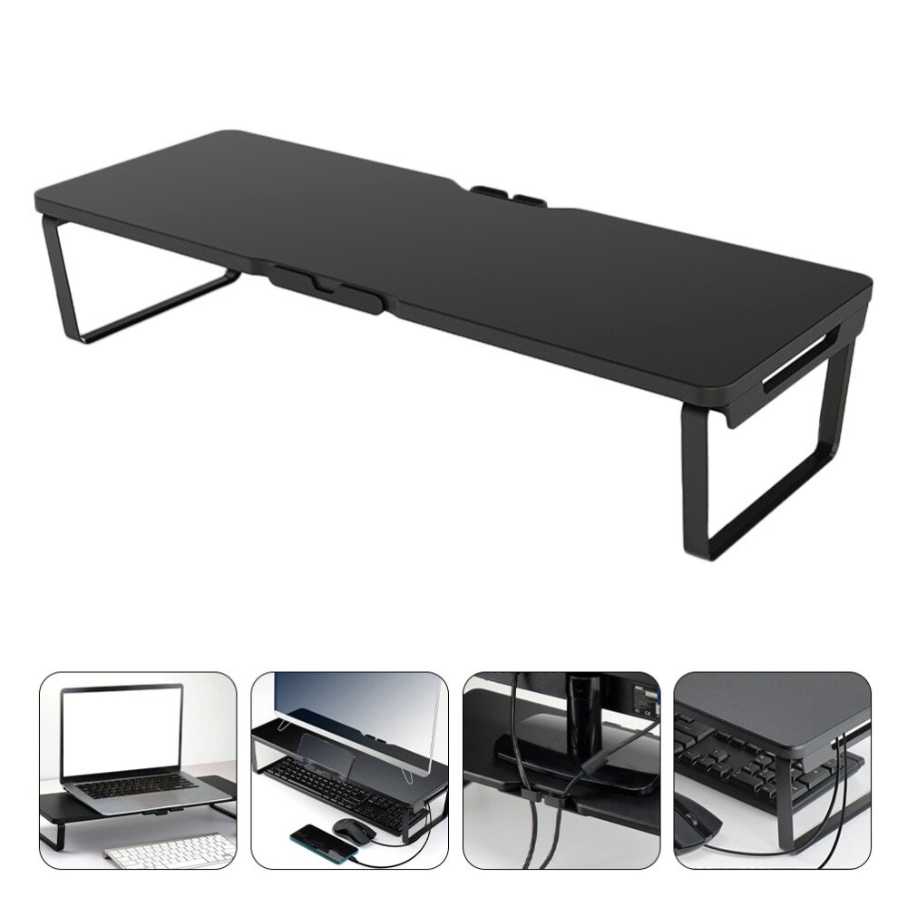 Laptop Elevated Rack PC Storage Stand Aluminum Alloy Monitor Riser Support
