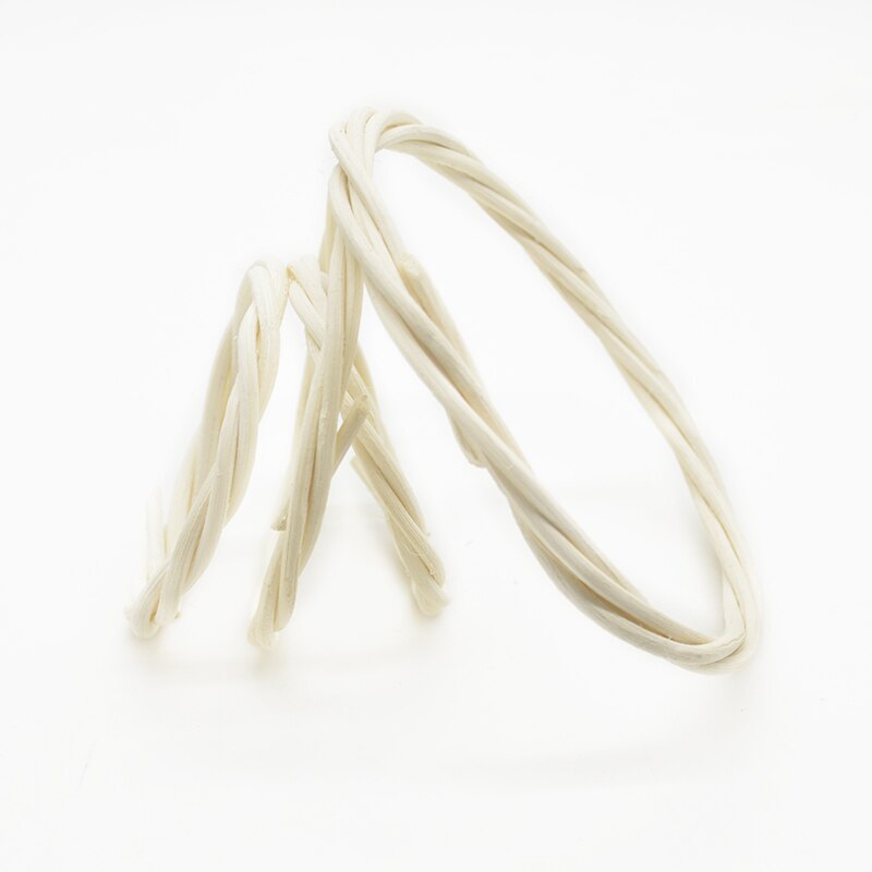 Círculo de mimbre de 9cm/12cm/16cm, coronas de flores decorativas de color blanco, decoración de otoño para el hogar, suministros de boda y vacaciones