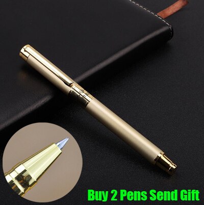 Merk yong sheng metalen vulpen doos verpakking business executive snel schrijvende inktpen 1132: Gouden rollerpen