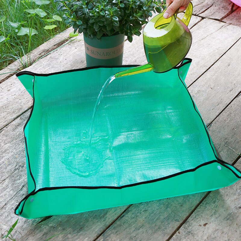50/66/100Cm Tuinieren Planten Mat Pe Plant Verpotten Mat Opvouwbare Oppotten Waterdicht Bloem Plant Indoor Transplanteren matten