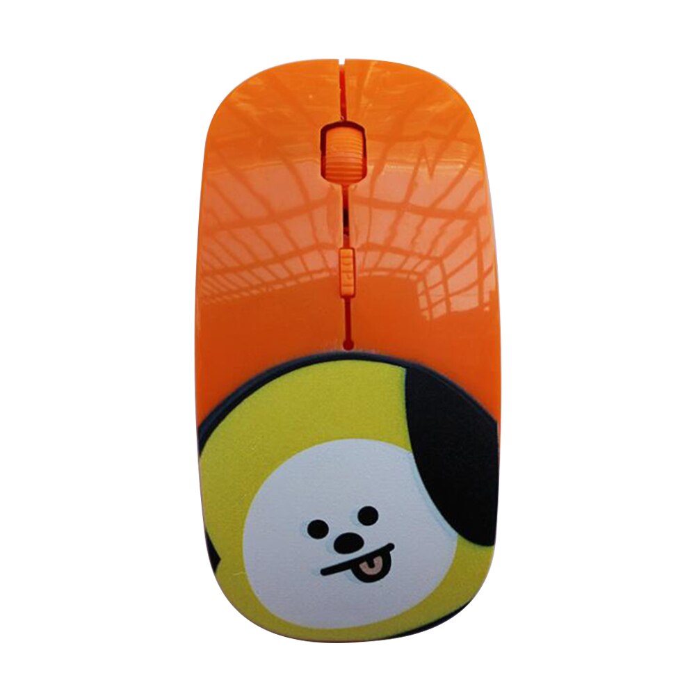 Draagbare Notebook Draadloze Muis Leuke Desktop Computer Kantoor Optische Draadloze Muis Met Usb-ontvanger: 4C