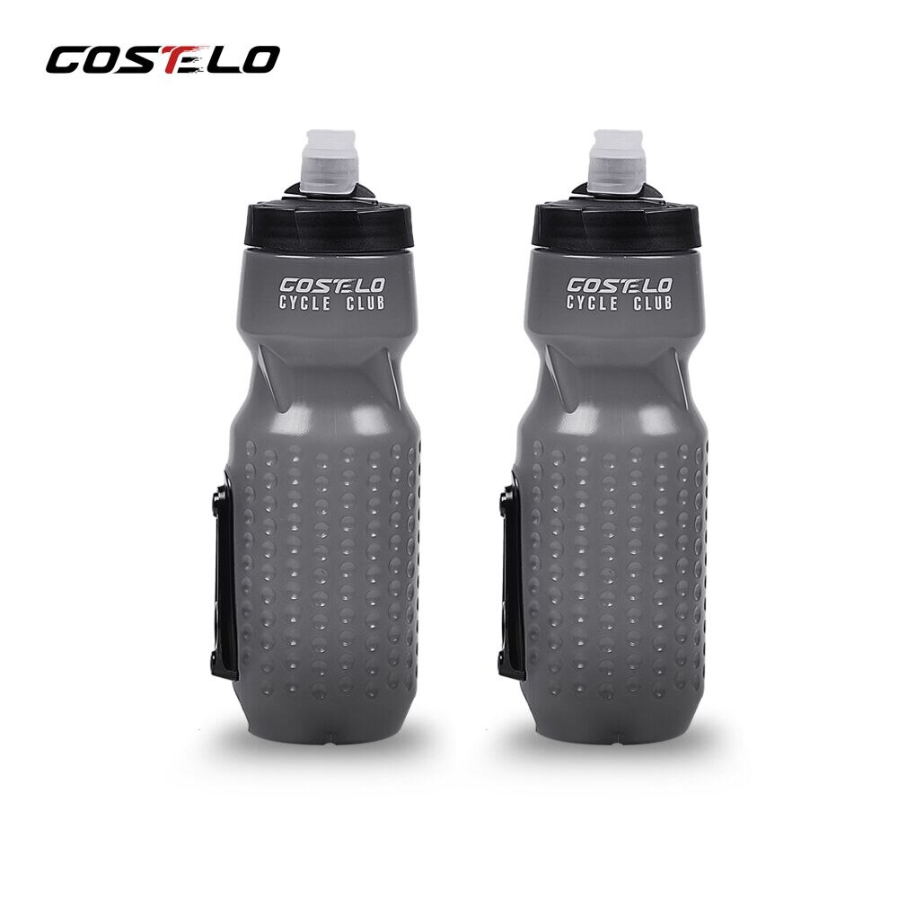 Innovation costelo magnetisk cykelflaskeholder burholder cykel cykel vandflasker sport vandflaske ,710ml kolbe presning: Grå 2 stk