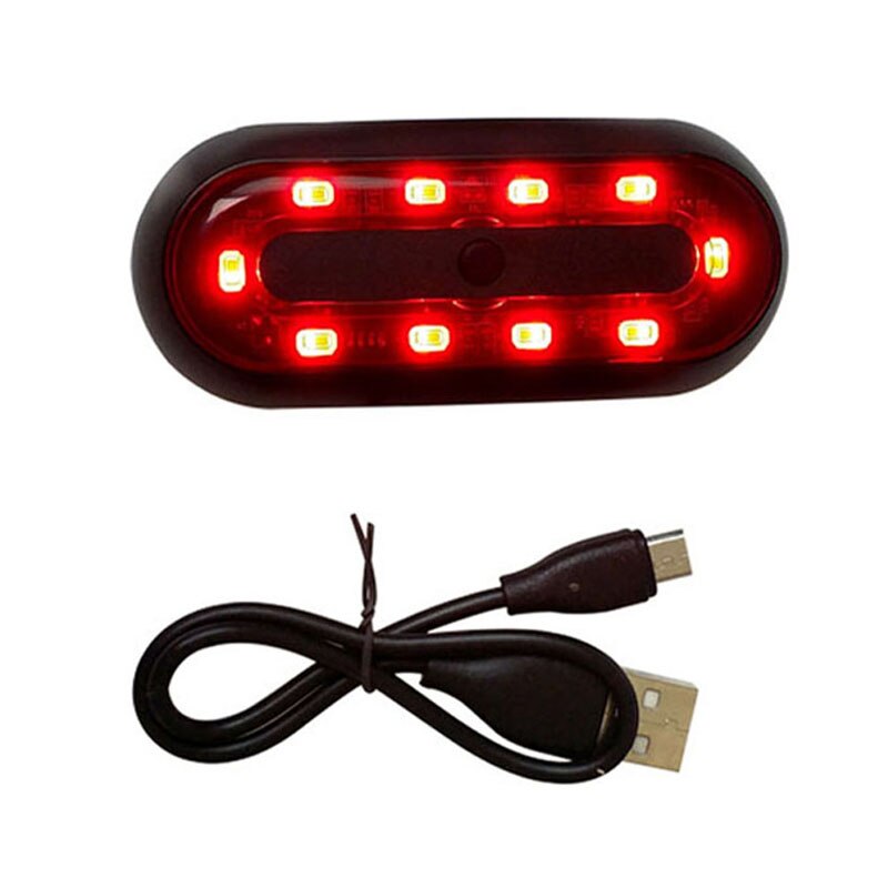 Gpcross Motorhelm Nacht Veiligheid Signaal Waarschuwingslampje Fiets Led Achterlicht Achterlicht Achterlicht Oplaadbare Waterdichte Led: Model 3