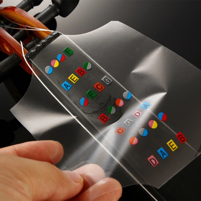 4/4 Viool Beginner Fiddle Toets Stickers Fret Markers Labels Multicolor Nuttig