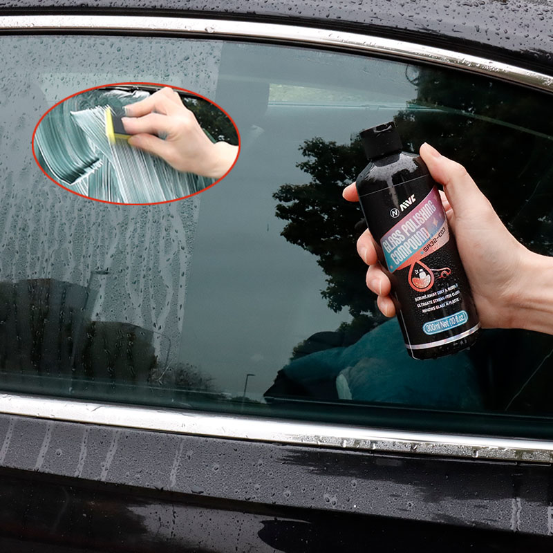 Removedor de óleo de vidro de carro, agente de revestimento de para-brisa, à prova d'água, à prova de chuva, limpador de filme de óleo de vidro de automóvel, polimento de detalhamento de carro
