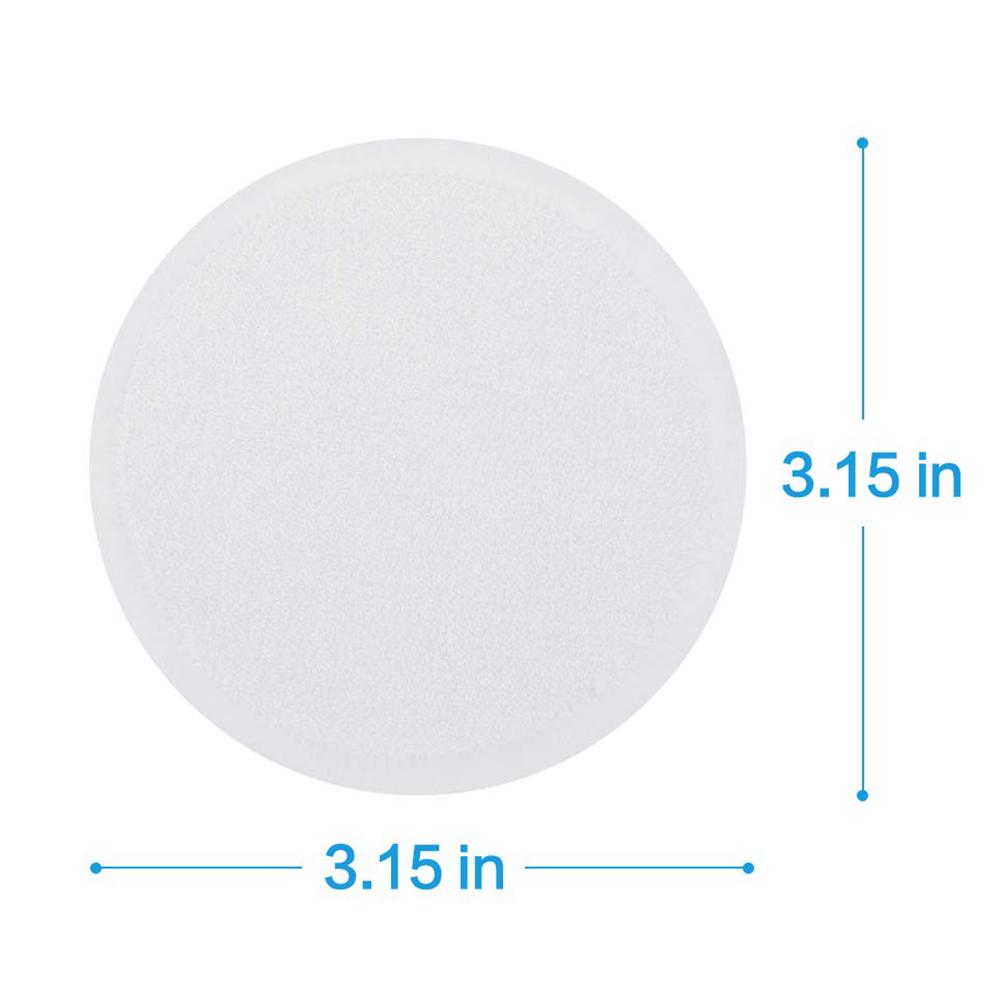Juego de 10 unids/set de almohadillas de algodón reutilizables para quitar maquillaje, almohadillas lavables para decoración de uñas, almohadillas de algodón para limpieza facial