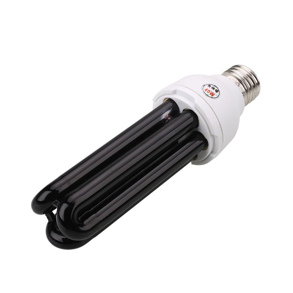 Pære lys bar uv uv  e27 ultraviolet 40w 40w fluorescerende 3u led lampe lampe blacklight skrue energibesparende cfl lys