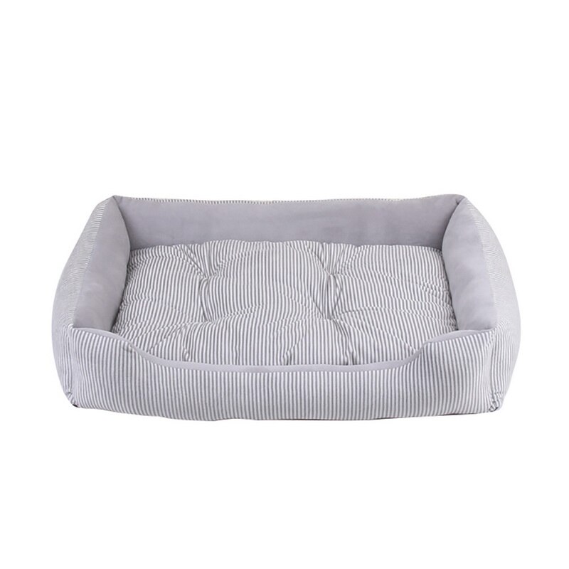 Hundeseng sofa hvalp kæledyr hund seng bænk til små store mellemstore hunde kat tæppe hund senge måtter hus liggestol kæledyr seng kennel: Grå / 50 x 38 x 15cm