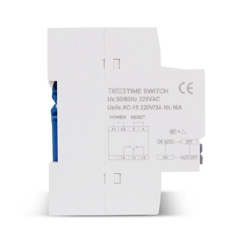 Tm623 220v programmerbar astronomisk tidbrytare med latitud longitud display din rail timer reläkontroll