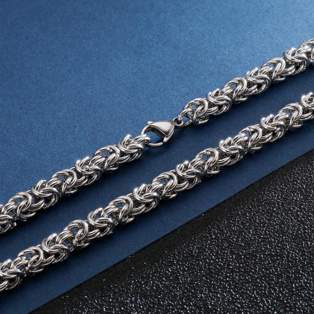 6/7/8mm 316L Stainless Steel Chain Necklace For Men Male Party Jewelry