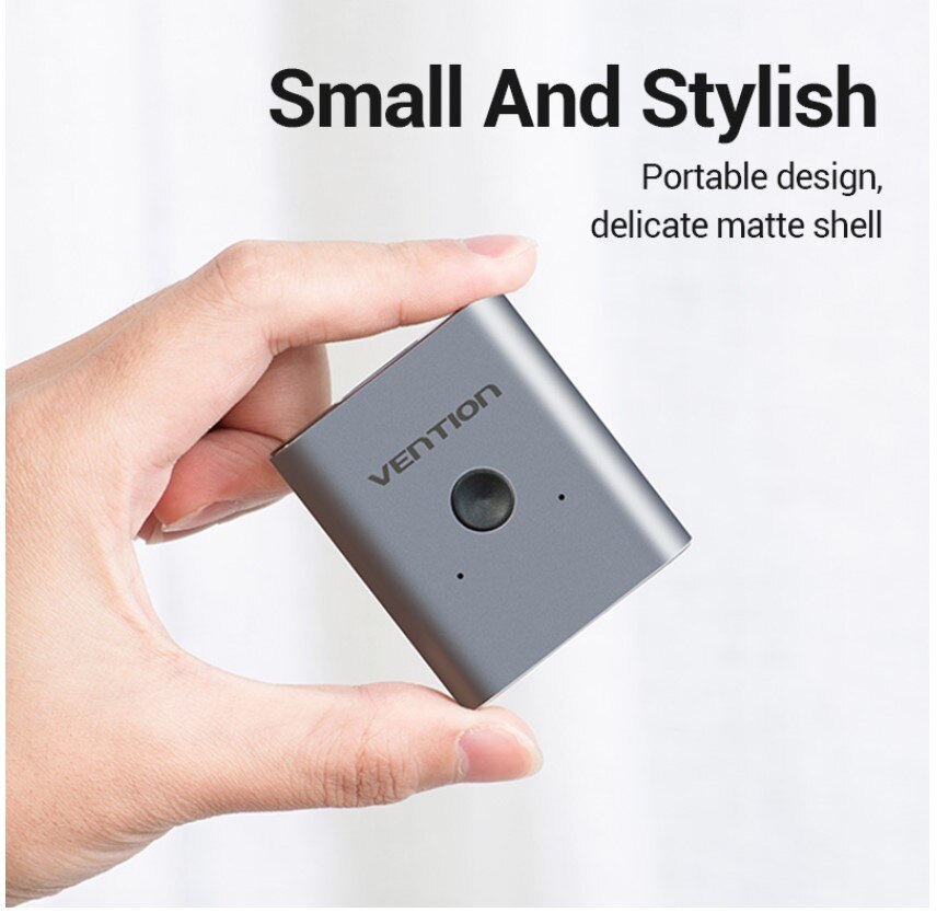 Vention 4K HDMI Switch Bi-Direction 1 To 2 HDMI 2.0 Splitter 2 in 1 Out 2K HDMI Adapter Switch For PS3 PS4 TV Xbox HDMI Switcher