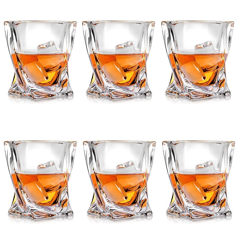Set Van 6-320Ml Helder Kristal Whiskey Glas Glaswerk Voor Whisky Bier Drinkbeker Wijnglas