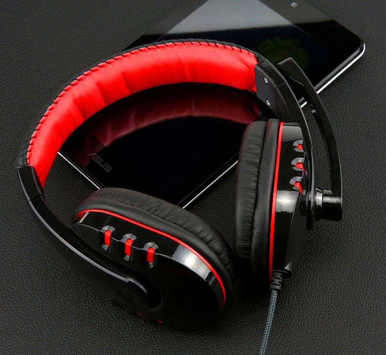 IceRay IR-01 Stereo Bass Computer Gaming Headset Kopfhörer Mit Mikrofon Für Computer Gamer