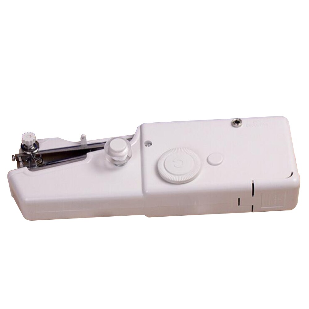 Mini Handnaaimachine - Handmatig - 11x7x2,5 cm - Blauw - Werkt onder d