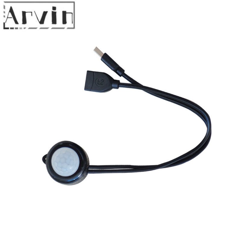 DC 5-24V/5A With USB Plug Human Body Infrared PIR Motion Sensor Switch For LED Strip Night Lights