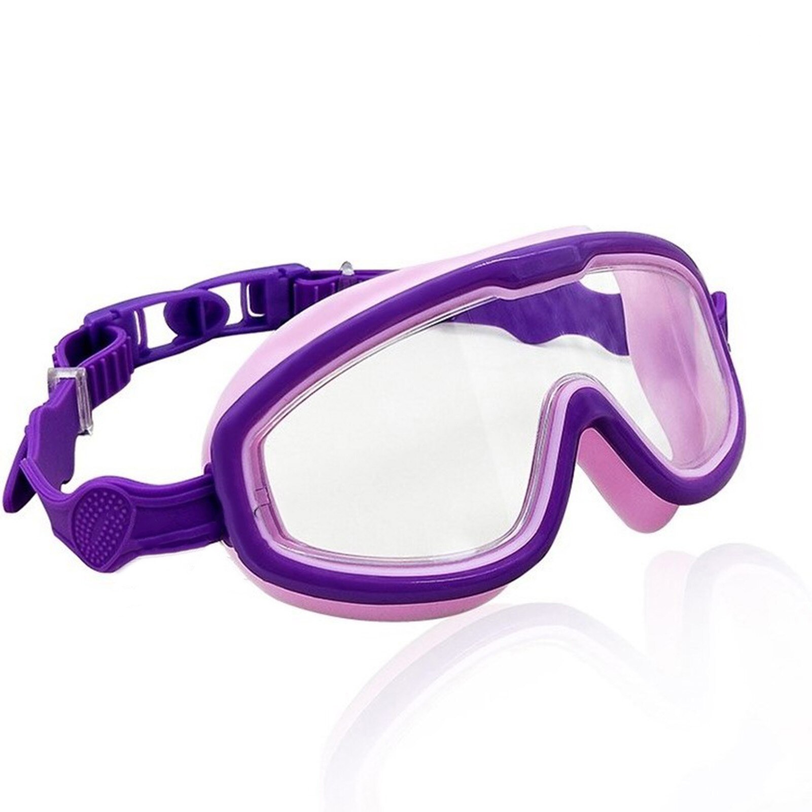 Kinderen Zwemmen Glazen Goggles Anti-Fog Zomer Zwembad Bril Transparant Frame Dving Speelgoed Voor Kinderen: Purple