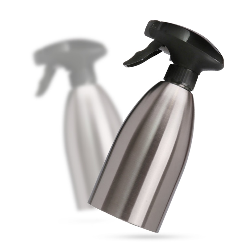 500ML Stainless Steel Oil Spray Bottle Kitchen Cook Olive Oil Sprayer Barbecue Gravy Boats