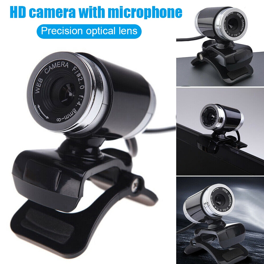 HD Webcam Desktop Laptop Web Camera Built-in Microphone Rotatable 360 Degrees for LCD Screen Notebook ND998