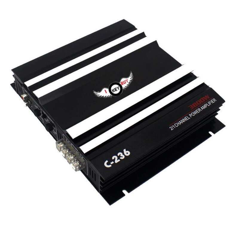Dc 24V 2CH 3800W Hoge Krachtige Klasse Ab Audio Auto Van Versterker Beste Mosfet Stereo Auto Akoestische booster
