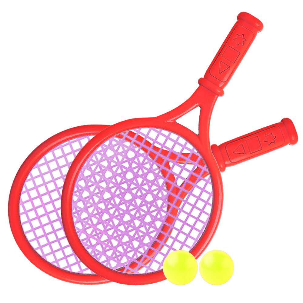 Kids Tennis Racket Set Kinderen Grappig Tennis Met Ballen Voor Huis Tuin Strand Outdoor School Training Sport Childrens: Rood