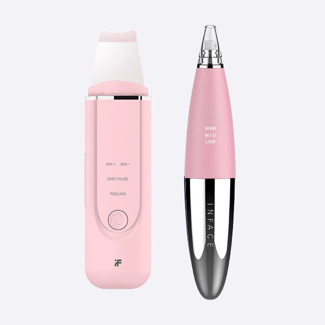 Xiaomi Inface Facial Cleansing Brush Vacuum Blackhead Remover Ultrasonic Ion Cleansing Skin Scrubber